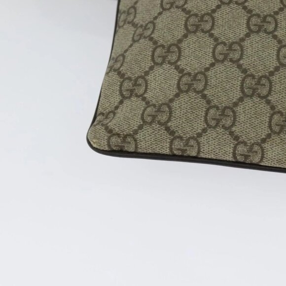 GUCCI GG Supreme Shoulder Bag PVC Beige Gold 141626 Auth BA2287 - Picture 4 of 16